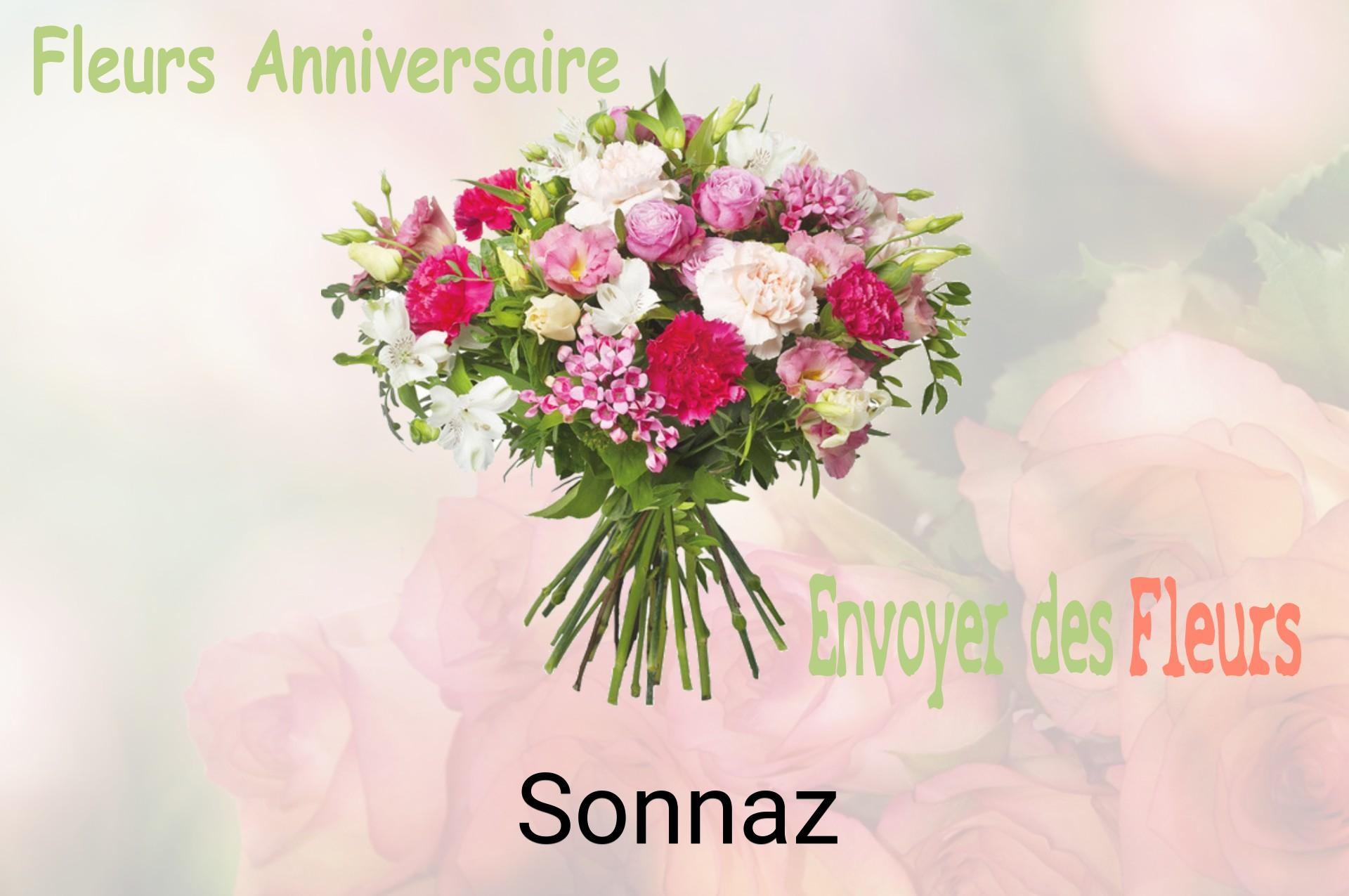 Bouquet de fleurs d’anniversaire livré à Sonnaz